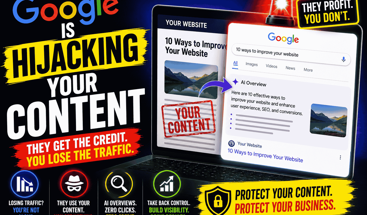 Image of Google is hijacking your content