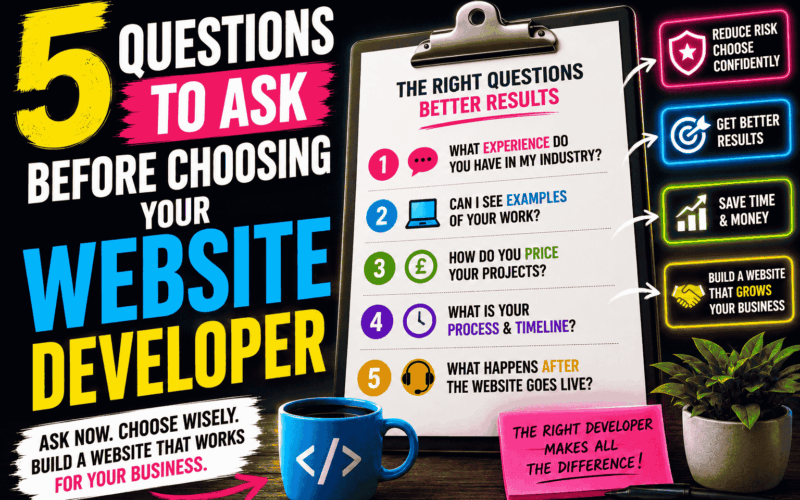 Image of Questions to ask before choosing your website developer