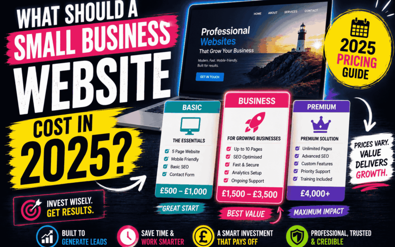 Image of What should a small business website cost in