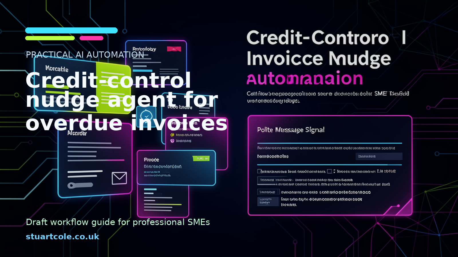 Featured image for Credit-control nudge agent for overdue invoices