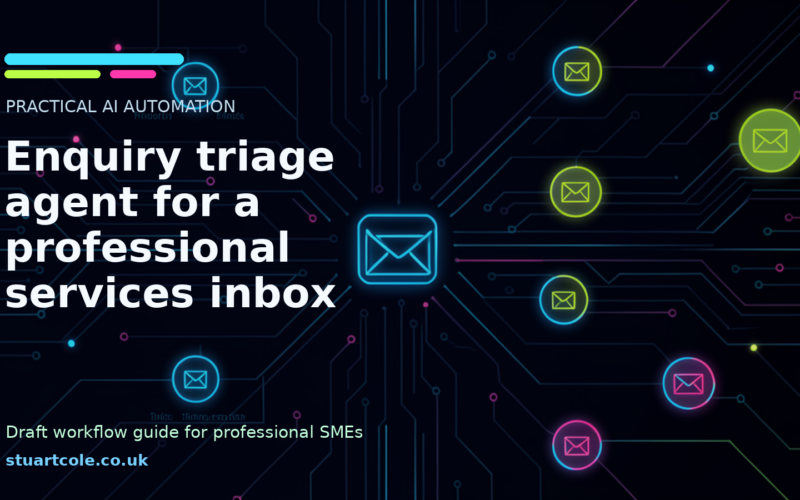 Featured image for Enquiry triage agent for a professional services inbox