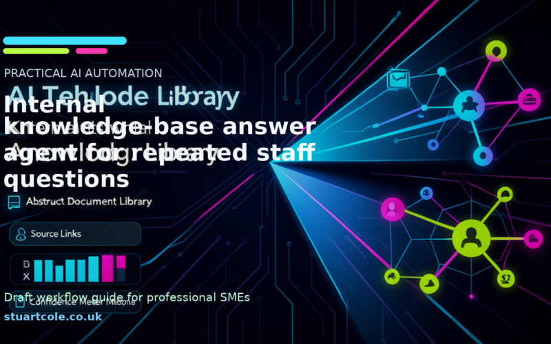 Featured image for Internal knowledge-base answer agent for repeated staff questions