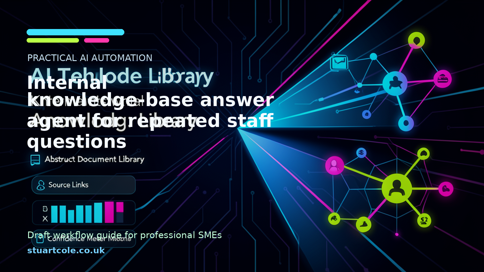 Featured image for Internal knowledge-base answer agent for repeated staff questions