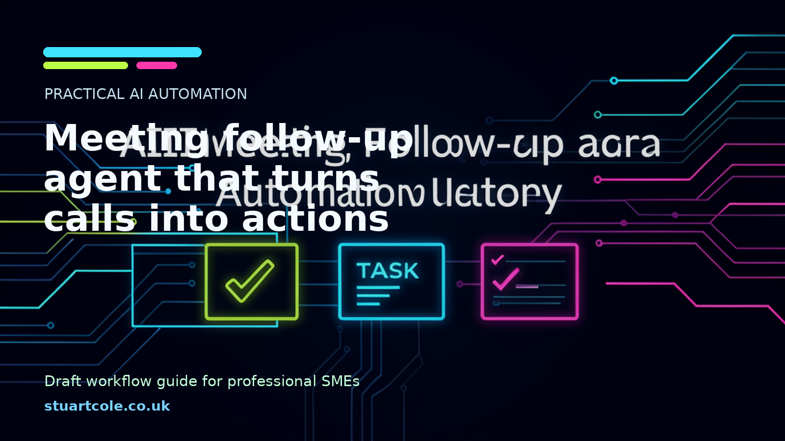 Featured image for Meeting follow-up agent that turns calls into actions