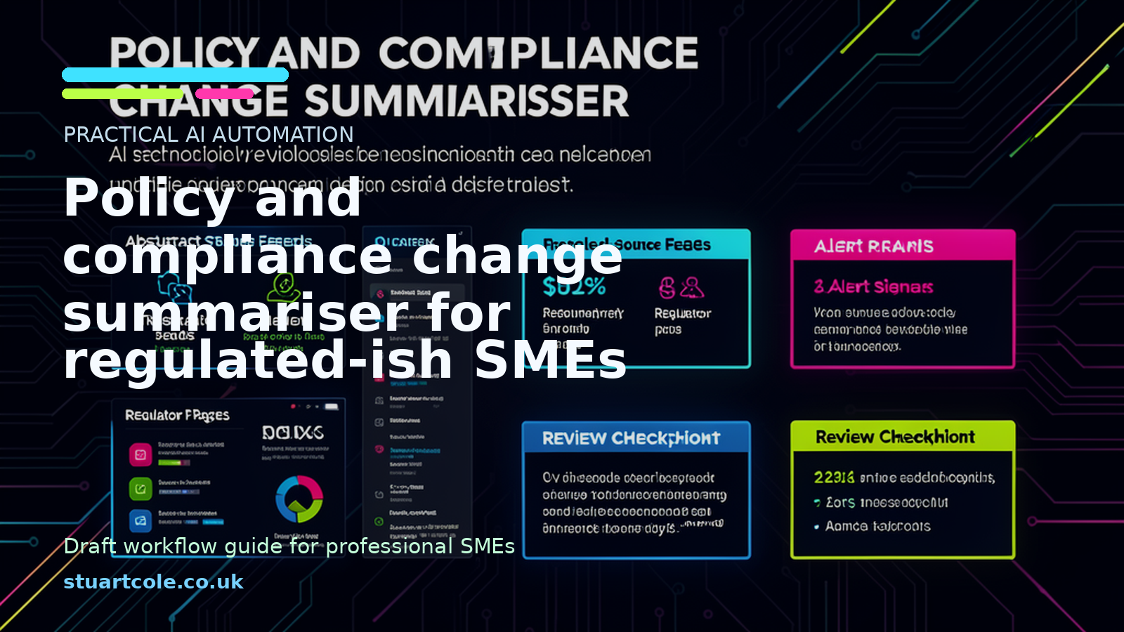 Featured image for Policy and compliance change summariser for regulated-ish SMEs