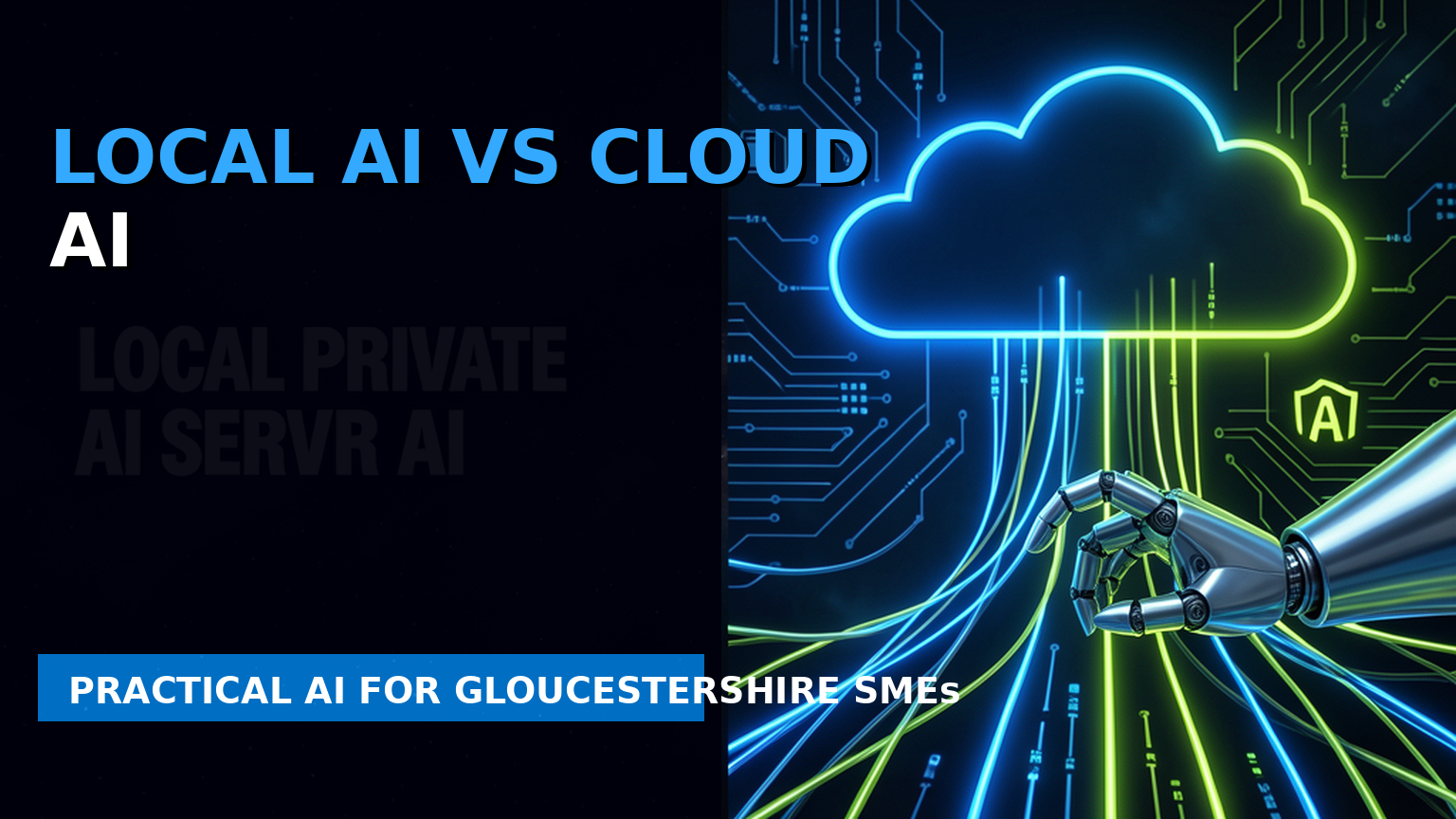Image of local AI vs cloud AI